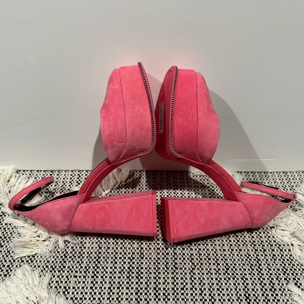 Gianni Bini Otten Suede Ankle Strap Platform Pumps